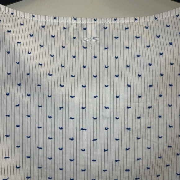 Tyler Boe Chesley Top Blue Swiss Dot Size Small - Picture 3 of 6